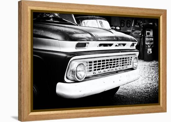 Cars - Chevrolet - Route 66 - Gas Station - Arizona - United States-Philippe Hugonnard-Framed Premier Image Canvas