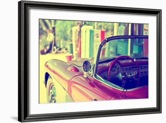 Cars - Chevrolet - Route 66 - Gas Station - Arizona - United States-Philippe Hugonnard-Framed Photographic Print