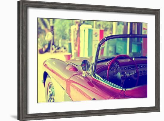 Cars - Chevrolet - Route 66 - Gas Station - Arizona - United States-Philippe Hugonnard-Framed Photographic Print