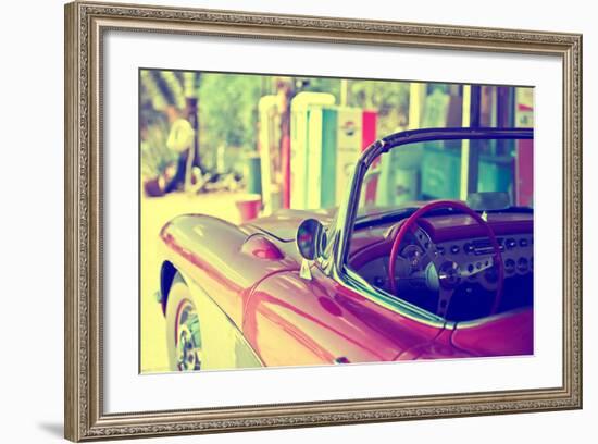 Cars - Chevrolet - Route 66 - Gas Station - Arizona - United States-Philippe Hugonnard-Framed Photographic Print