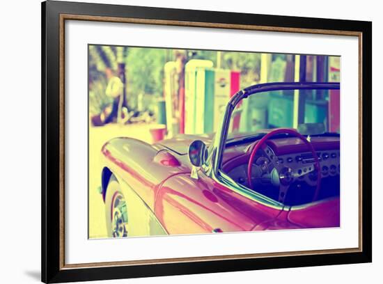 Cars - Chevrolet - Route 66 - Gas Station - Arizona - United States-Philippe Hugonnard-Framed Photographic Print