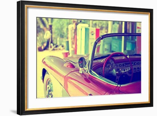 Cars - Chevrolet - Route 66 - Gas Station - Arizona - United States-Philippe Hugonnard-Framed Photographic Print