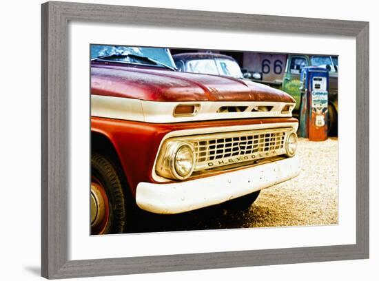 Cars - Chevrolet - Route 66 - Gas Station - Arizona - United States-Philippe Hugonnard-Framed Photographic Print