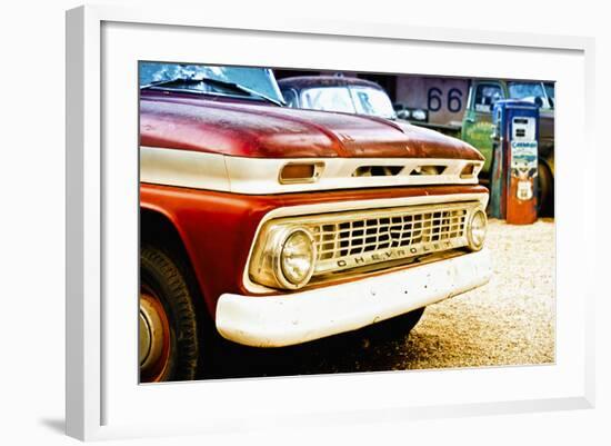 Cars - Chevrolet - Route 66 - Gas Station - Arizona - United States-Philippe Hugonnard-Framed Photographic Print