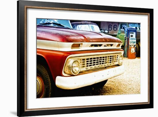 Cars - Chevrolet - Route 66 - Gas Station - Arizona - United States-Philippe Hugonnard-Framed Photographic Print