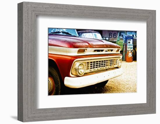 Cars - Chevrolet - Route 66 - Gas Station - Arizona - United States-Philippe Hugonnard-Framed Photographic Print