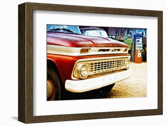 Cars - Chevrolet - Route 66 - Gas Station - Arizona - United States-Philippe Hugonnard-Framed Photographic Print