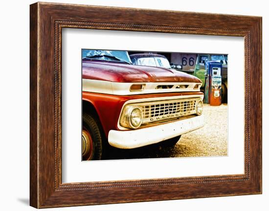 Cars - Chevrolet - Route 66 - Gas Station - Arizona - United States-Philippe Hugonnard-Framed Photographic Print