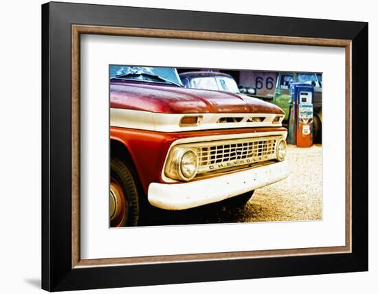 Cars - Chevrolet - Route 66 - Gas Station - Arizona - United States-Philippe Hugonnard-Framed Photographic Print