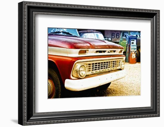 Cars - Chevrolet - Route 66 - Gas Station - Arizona - United States-Philippe Hugonnard-Framed Photographic Print