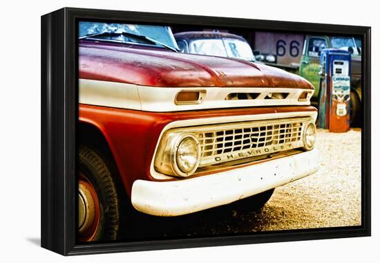 Cars - Chevrolet - Route 66 - Gas Station - Arizona - United States-Philippe Hugonnard-Framed Premier Image Canvas