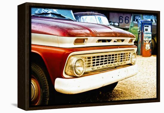 Cars - Chevrolet - Route 66 - Gas Station - Arizona - United States-Philippe Hugonnard-Framed Premier Image Canvas