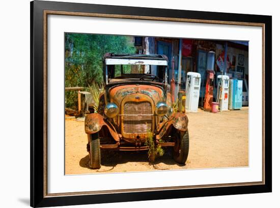 Cars - Ford - Route 66 - Gas Station - Arizona - United States-Philippe Hugonnard-Framed Photographic Print