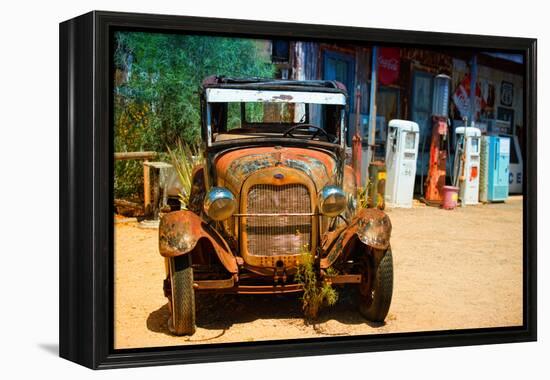 Cars - Ford - Route 66 - Gas Station - Arizona - United States-Philippe Hugonnard-Framed Premier Image Canvas