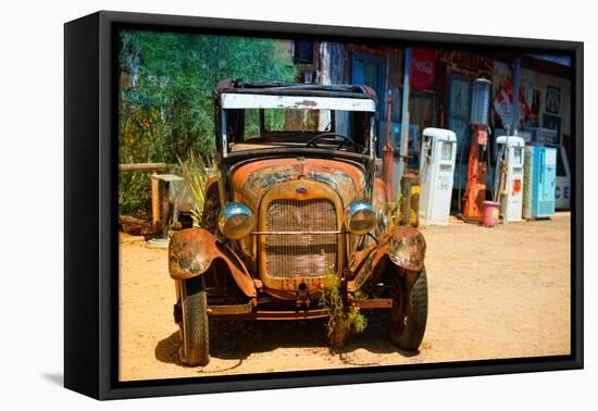 Cars - Ford - Route 66 - Gas Station - Arizona - United States-Philippe Hugonnard-Framed Premier Image Canvas