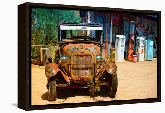 Cars - Ford - Route 66 - Gas Station - Arizona - United States-Philippe Hugonnard-Framed Premier Image Canvas