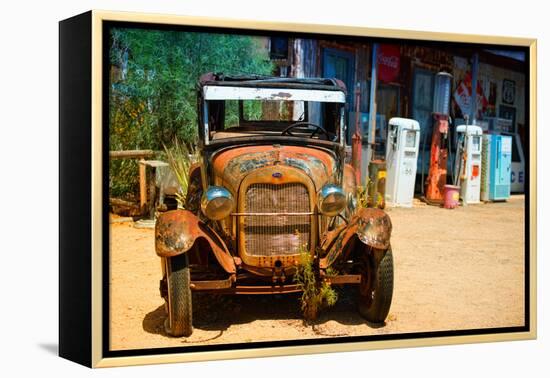 Cars - Ford - Route 66 - Gas Station - Arizona - United States-Philippe Hugonnard-Framed Premier Image Canvas