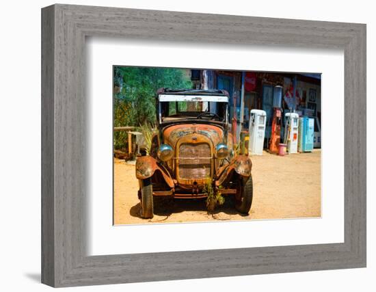 Cars - Ford - Route 66 - Gas Station - Arizona - United States-Philippe Hugonnard-Framed Photographic Print