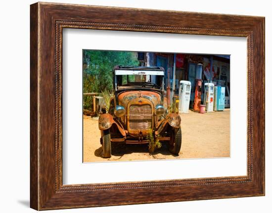 Cars - Ford - Route 66 - Gas Station - Arizona - United States-Philippe Hugonnard-Framed Photographic Print