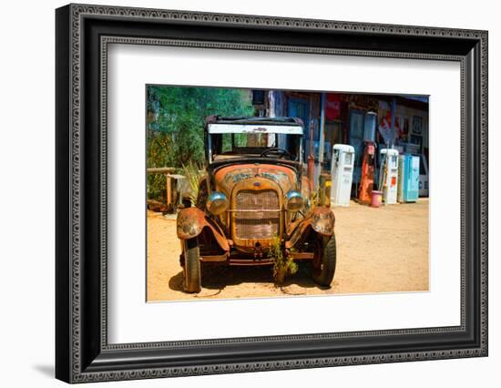 Cars - Ford - Route 66 - Gas Station - Arizona - United States-Philippe Hugonnard-Framed Photographic Print