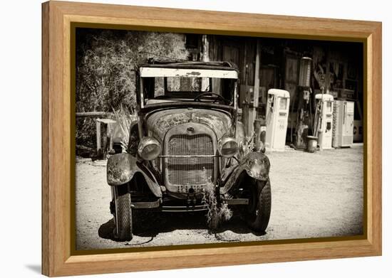 Cars - Ford - Route 66 - Gas Station - Arizona - United States-Philippe Hugonnard-Framed Premier Image Canvas