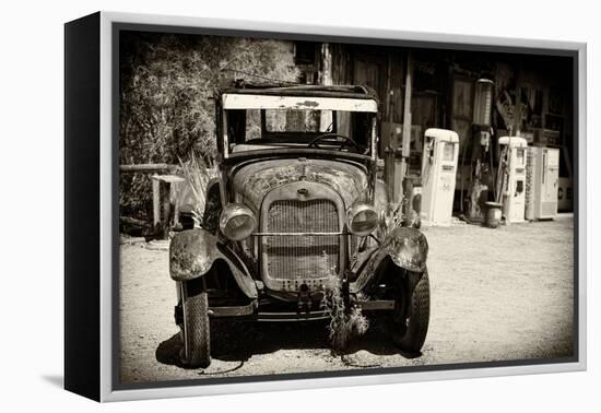 Cars - Ford - Route 66 - Gas Station - Arizona - United States-Philippe Hugonnard-Framed Premier Image Canvas