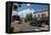 Cars in a traditional street in the historic City of Sisters in Deschutes County, Oregon, United St-Martin Child-Framed Premier Image Canvas