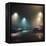 Cars in Car Park with Fog at Night-Tim Kahane-Framed Premier Image Canvas