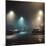Cars in Car Park with Fog at Night-Tim Kahane-Mounted Photographic Print
