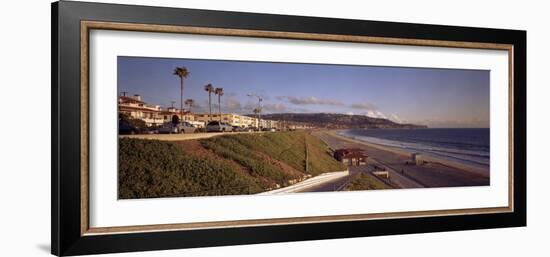 Cars in Front of Buildings, Redondo Beach, Los Angeles County, California, USA-null-Framed Photographic Print