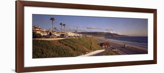 Cars in Front of Buildings, Redondo Beach, Los Angeles County, California, USA-null-Framed Photographic Print