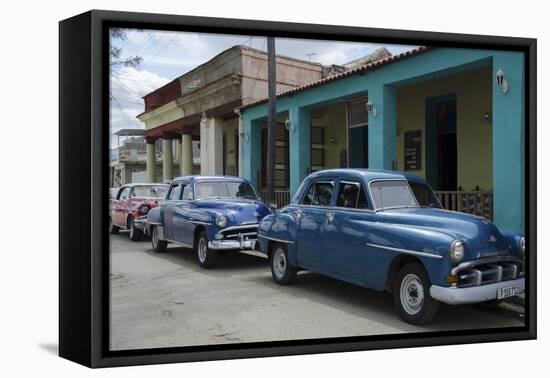 Cars of Cuba VIII-Laura Denardo-Framed Premier Image Canvas