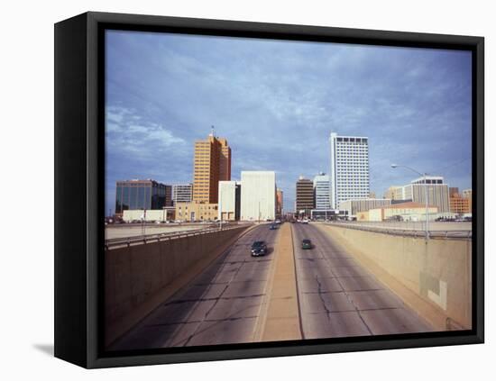 Cars on a Highway, Midland, Midland County, Texas, USA-null-Framed Premier Image Canvas