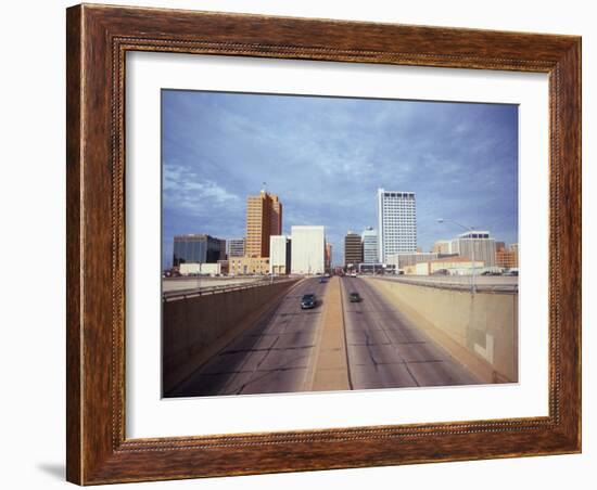 Cars on a Highway, Midland, Midland County, Texas, USA-null-Framed Photographic Print