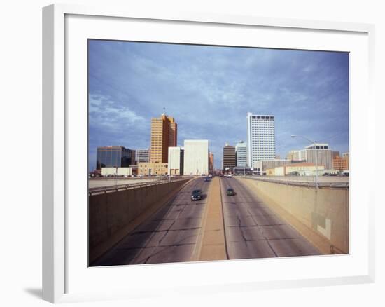 Cars on a Highway, Midland, Midland County, Texas, USA-null-Framed Photographic Print
