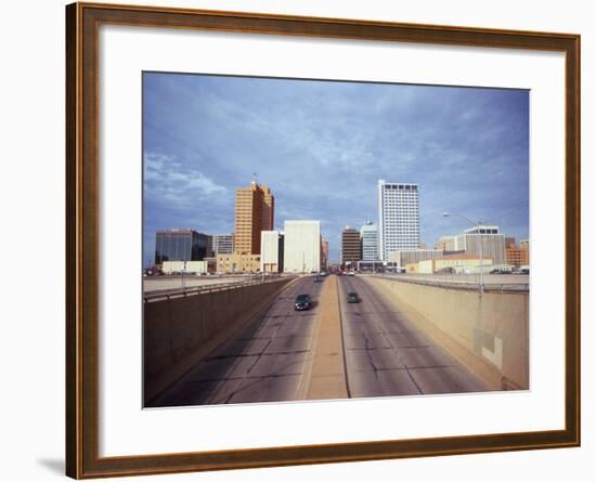 Cars on a Highway, Midland, Midland County, Texas, USA-null-Framed Photographic Print