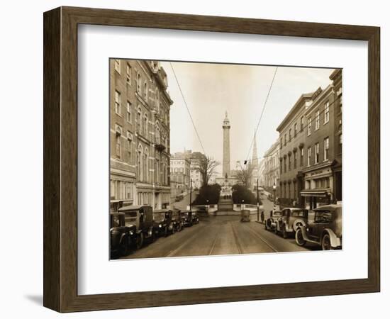 Cars on a Street in Baltimore-null-Framed Photographic Print