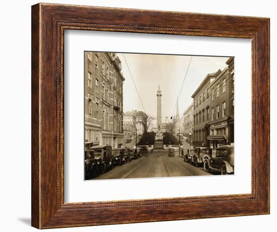 Cars on a Street in Baltimore-null-Framed Photographic Print