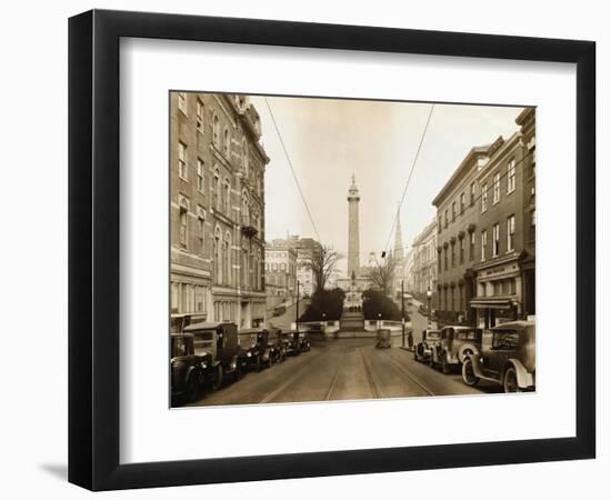 Cars on a Street in Baltimore-null-Framed Photographic Print