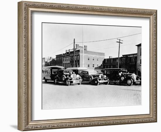 Cars on City Street-null-Framed Photo