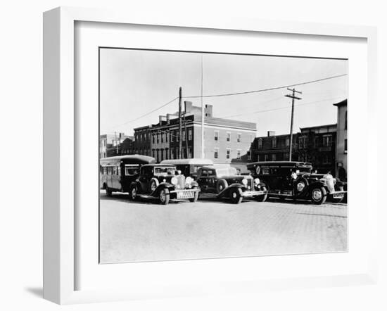 Cars on City Street-null-Framed Photo
