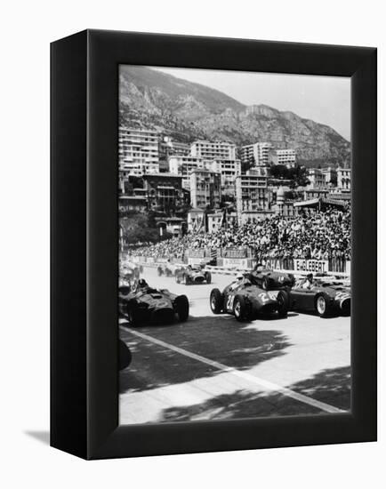 Cars on the Starting Grid, Monaco, 1950S-null-Framed Premier Image Canvas