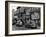 Cars Parked in Front of Four Navy Uniform Stores on Sand Street-Andreas Feininger-Framed Photographic Print