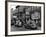 Cars Parked in Front of Four Navy Uniform Stores on Sand Street-Andreas Feininger-Framed Photographic Print