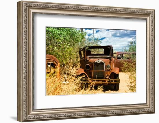 Cars - Route 66 - Gas Station - Arizona - United States-Philippe Hugonnard-Framed Photographic Print