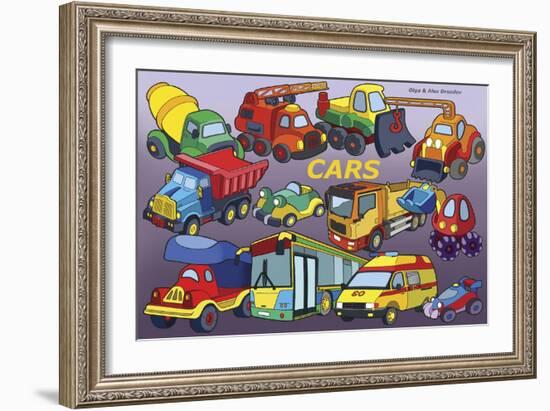 Cars-Olga And Alexey Drozdov-Framed Giclee Print