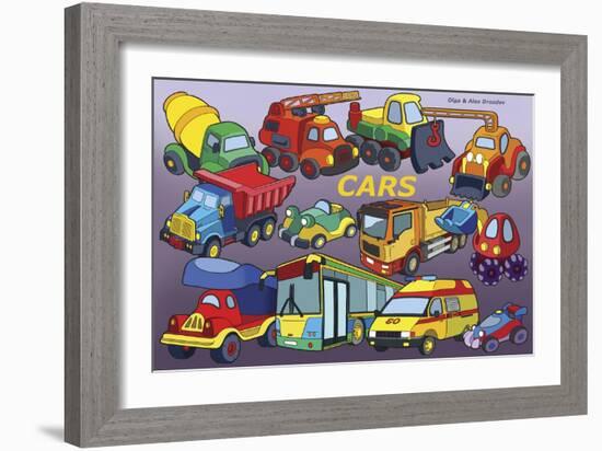 Cars-Olga And Alexey Drozdov-Framed Giclee Print