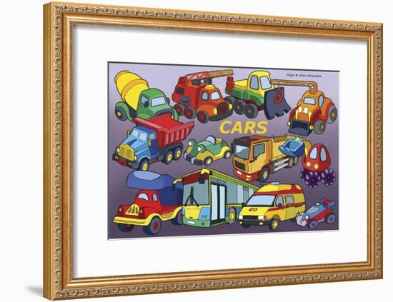 Cars-Olga And Alexey Drozdov-Framed Giclee Print