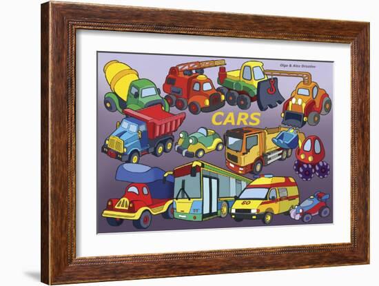 Cars-Olga And Alexey Drozdov-Framed Giclee Print