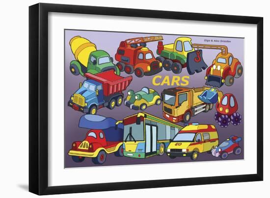 Cars-Olga And Alexey Drozdov-Framed Giclee Print